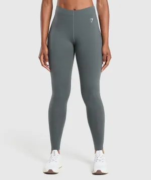 Gymshark Cotton Leggings - Strong Grey