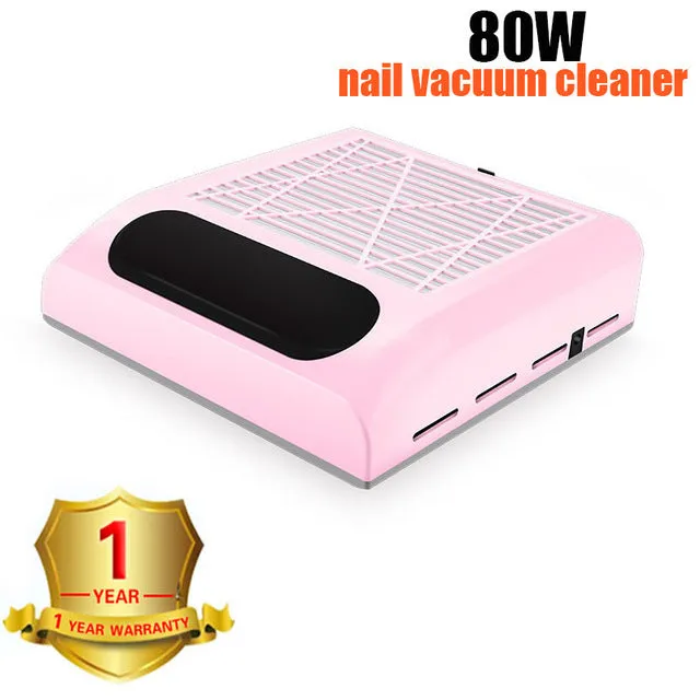 80W 110V/220V Nail Dust Collector Fan Strong Nail Vacuum Cleaner Manicure Machine Tools With Filter Salon Tools