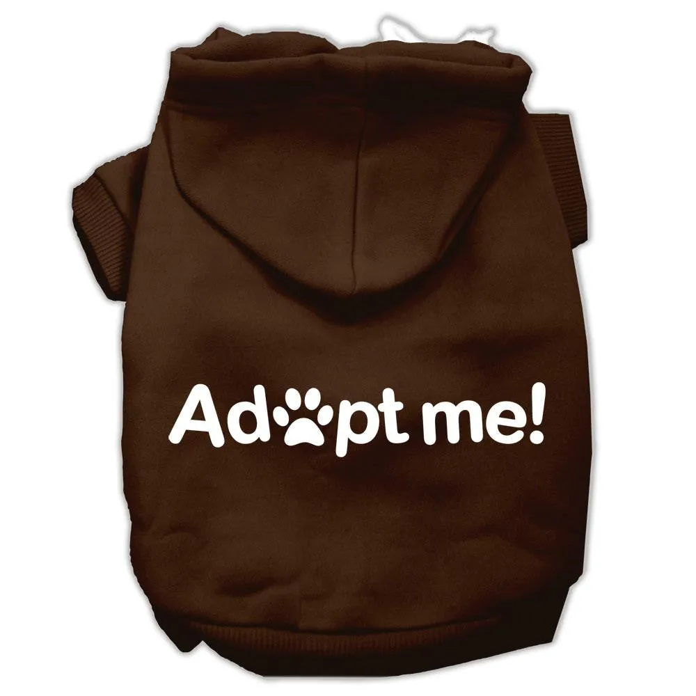 Adopt Me Screen Print Pet Hoodies Brown Size XS (8)