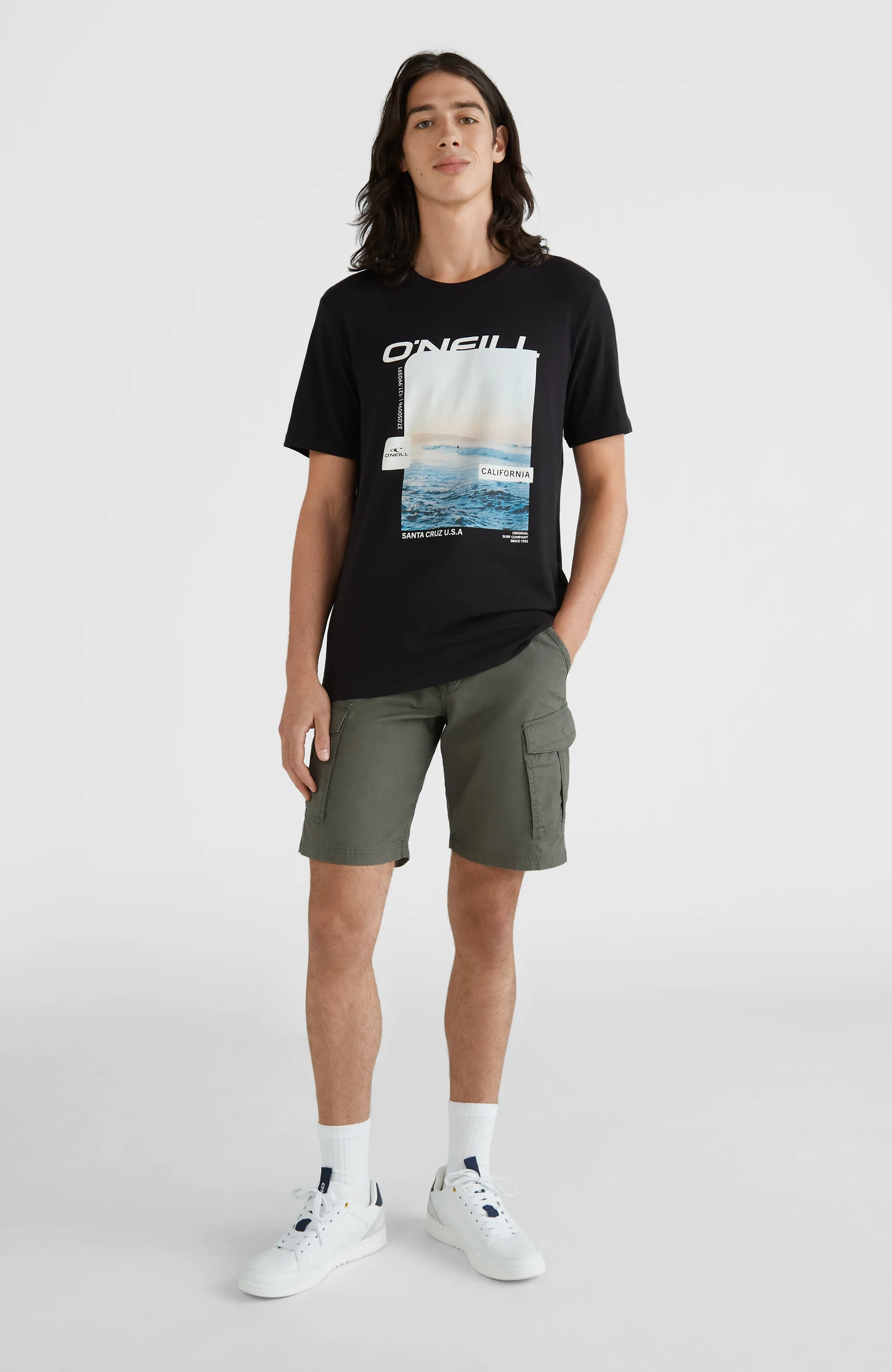 Beach Break Cargo Shorts | Military Green -A