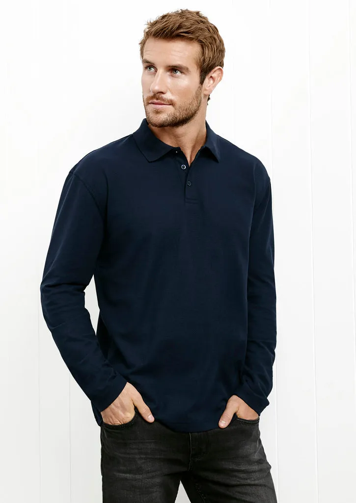 Biz Collection Mens Crew Long Sleeve Polo (P400ML)