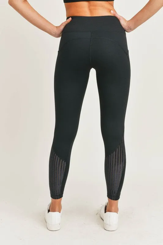 Burnout Splice High-waisted Leggings ~FINAL SALE