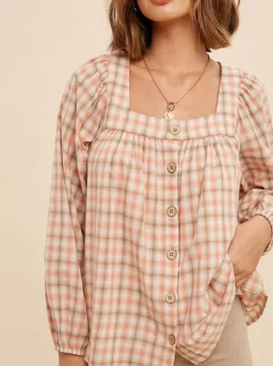 Checked Out Blouse