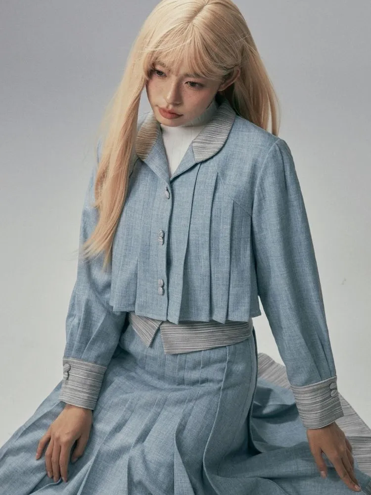 College style jacket and A-line skirt【s0000003720】