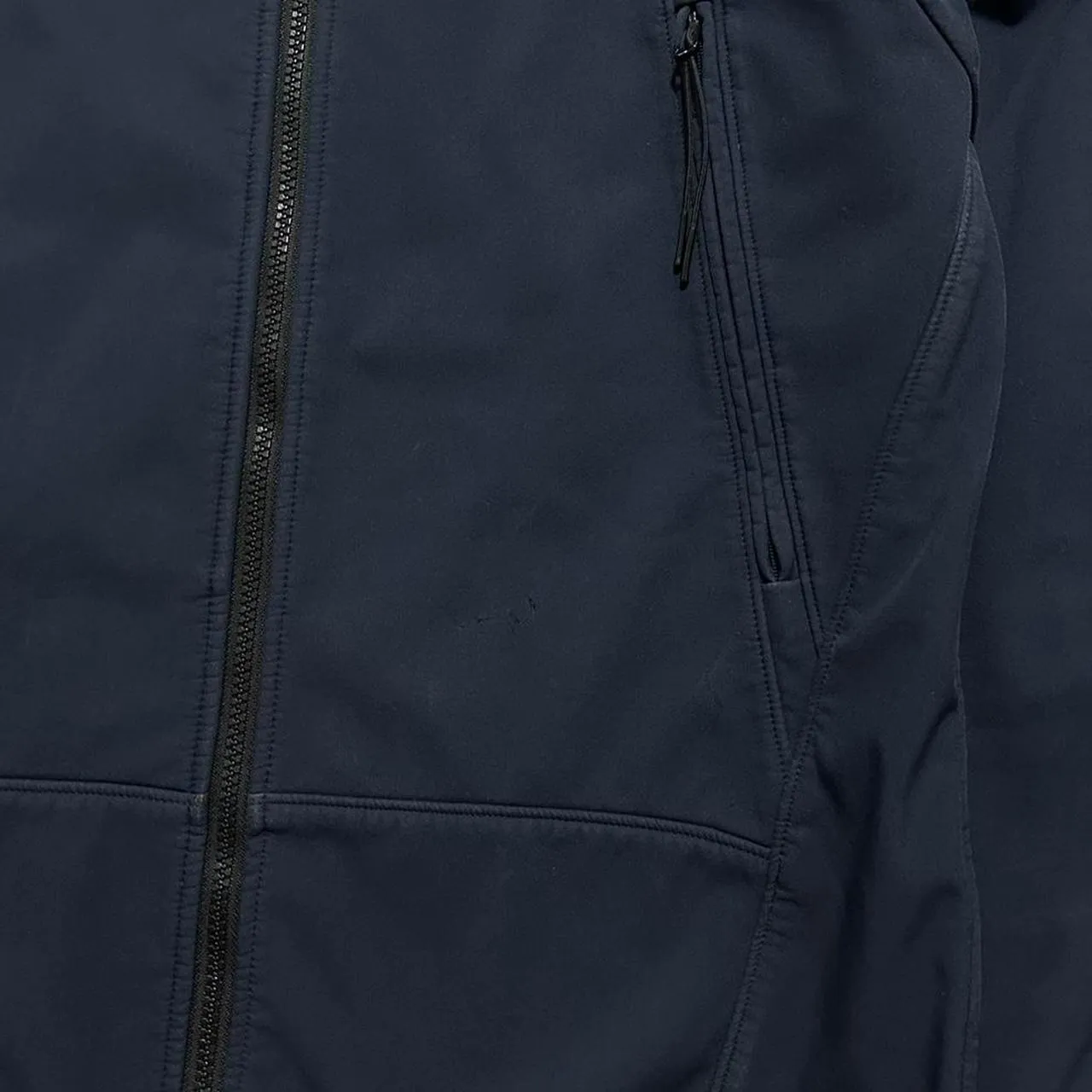 CP Company Navy Soft Shell Goggle Jacket