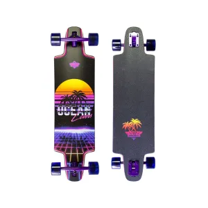 Dusters Ocean Lovers Complete Longboard - 36" Purple