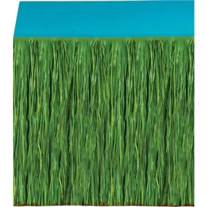 Green Grass 9ft x 29in Table Skirt