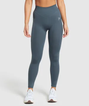 Gymshark Sweat Seamless Leggings - Titanium Blue