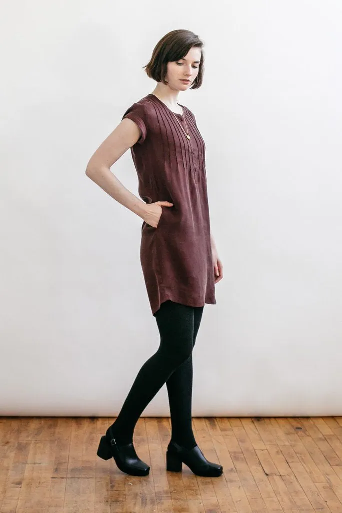 Huron Burgundy Crepe