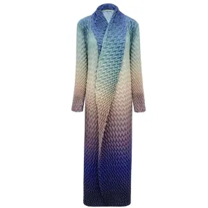 Miyake Pleated Gradient Duster Cardigan