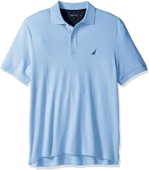 Nautica Mens Pique Classic Fit Performance Short Sleeve Polo Shirt