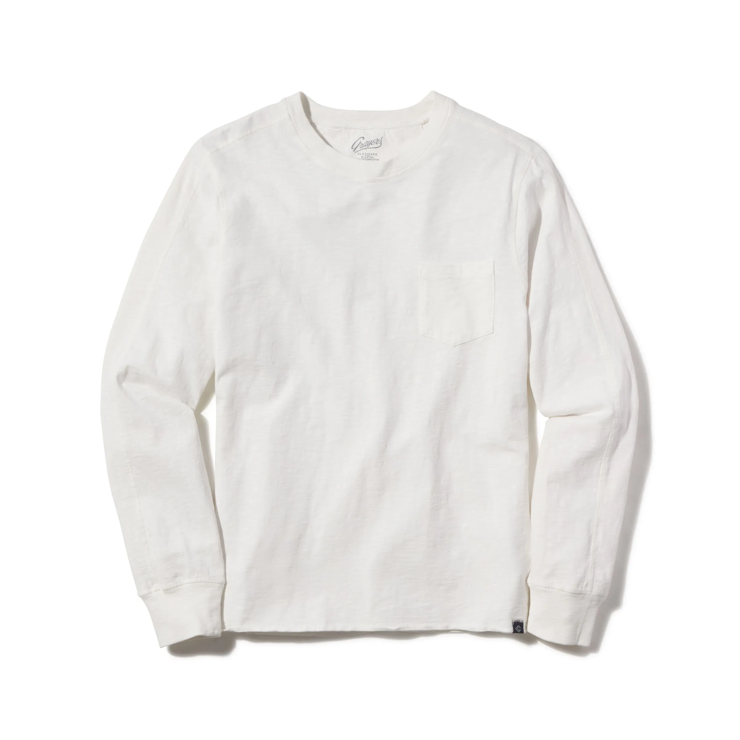 New Cooper Garment Dyed Pocket Tee - White