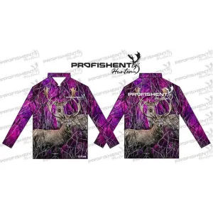 Profishent Sublimated Deer Pink Long Sleeved Shirt