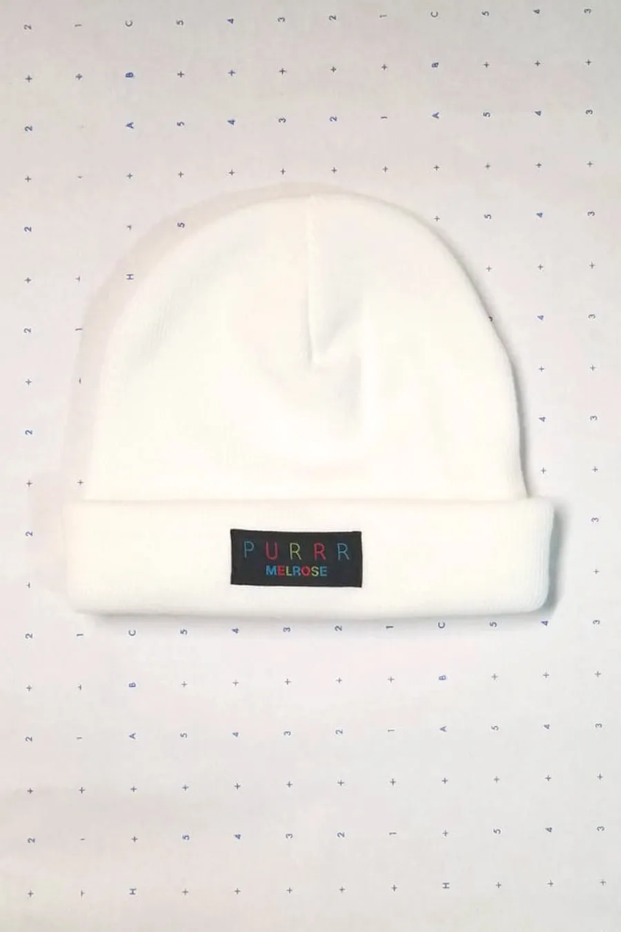 Purrr Melrose Beanie - White