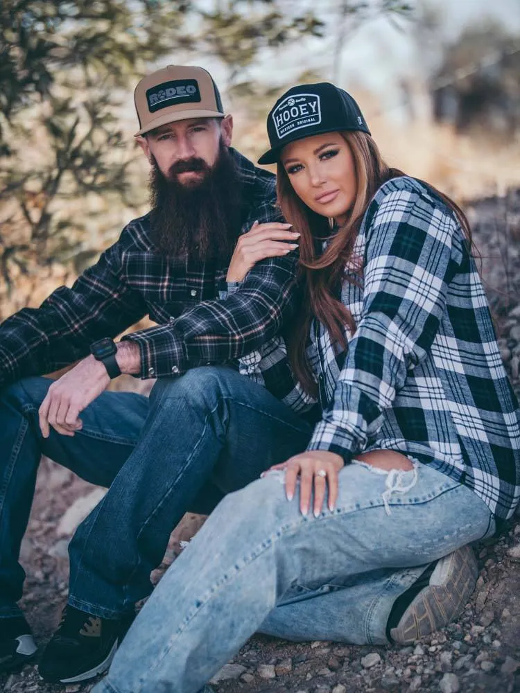 "Ladies Flannels" Black/White