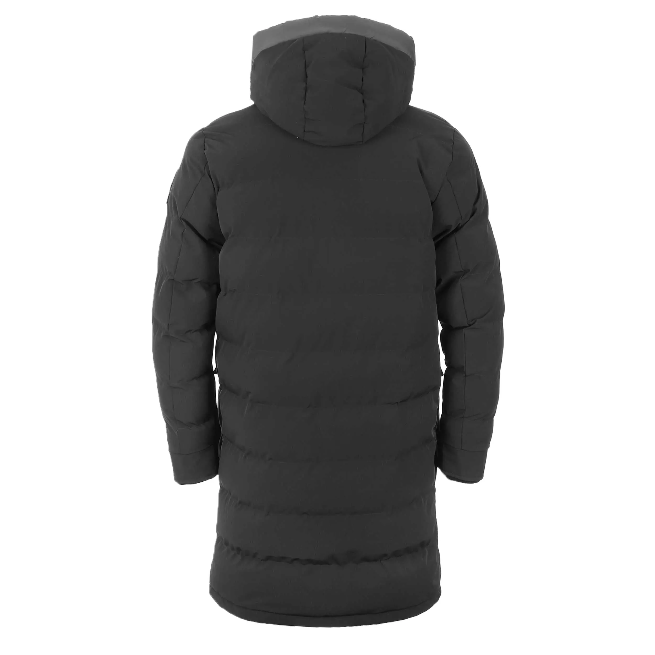 Sandbanks Branksome Long Puffer Jacket in Charcoal