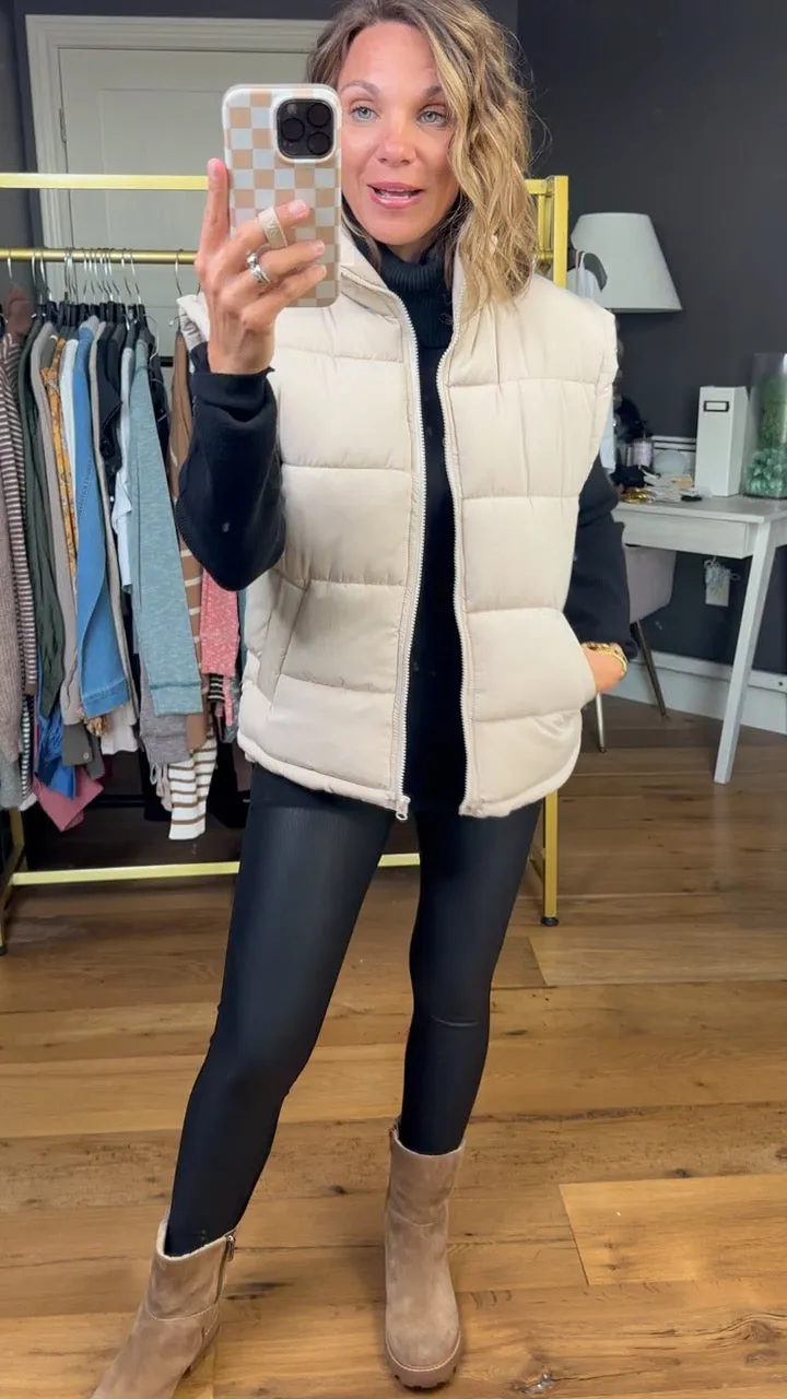 The Jessica Puffer Vest - Multiple Options